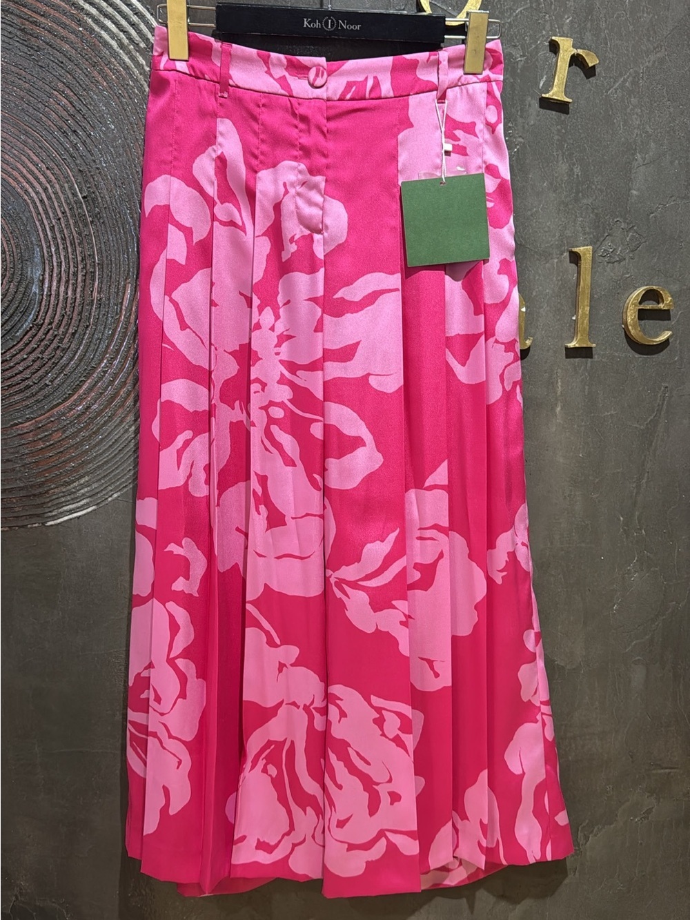 Source Unknown Pink Floral Wide Leg Pants